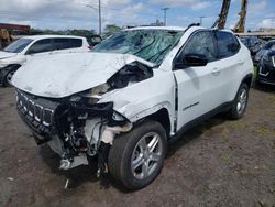 Jeep salvage cars for sale: 2024 Jeep Compass Latitude