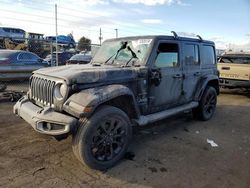Salvage cars for sale from Copart Denver, CO: 2021 Jeep Wrangler Unlimited Sahara 4XE