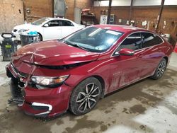 Salvage cars for sale from Copart Ebensburg, PA: 2018 Chevrolet Malibu LT