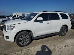 Salvage cars for sale from Copart Haslet, TX: 2012 Toyota Sequoia SR5