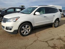 Salvage cars for sale from Copart Woodhaven, MI: 2014 Chevrolet Traverse LTZ
