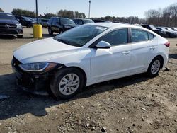 Salvage cars for sale at East Granby, CT auction: 2017 Hyundai Elantra SE