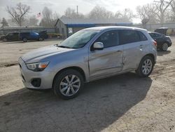 Vehiculos salvage en venta de Copart Wichita, KS: 2014 Mitsubishi Outlander Sport ES