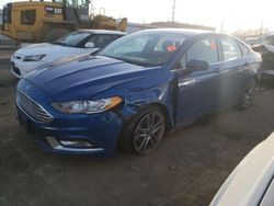 Salvage cars for sale at Chicago Heights, IL auction: 2017 Ford Fusion SE