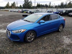 Salvage cars for sale from Copart Graham, WA: 2018 Hyundai Elantra SEL