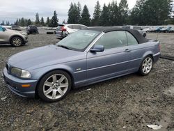 BMW salvage cars for sale: 2002 BMW 325 CI