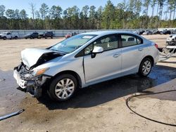 Vehiculos salvage en venta de Copart Harleyville, SC: 2012 Honda Civic LX