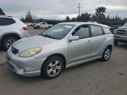 Salvage cars for sale from Copart San Martin, CA: 2006 Toyota Corolla Matrix XR