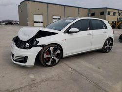 Volkswagen GTI salvage cars for sale: 2016 Volkswagen GTI S/SE