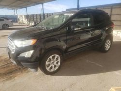 Salvage cars for sale at Anthony, TX auction: 2020 Ford Ecosport SE