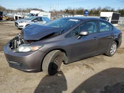 Honda Civic LX salvage cars for sale: 2013 Honda Civic LX