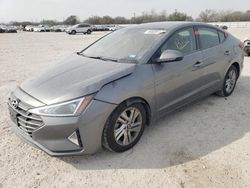 Salvage cars for sale at San Antonio, TX auction: 2019 Hyundai Elantra SEL