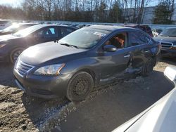 Salvage cars for sale at North Billerica, MA auction: 2013 Nissan Sentra S