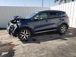 Salvage cars for sale from Copart Riverview, FL: 2017 KIA Sportage SX