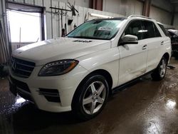 Salvage cars for sale at Elgin, IL auction: 2015 Mercedes-Benz ML 400 4matic