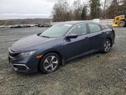 Honda salvage cars for sale: 2021 Honda Civic LX