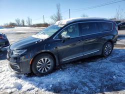 Salvage cars for sale from Copart Montreal Est, QC: 2021 Chrysler Pacifica Hybrid Limited