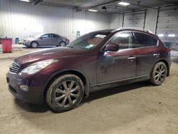 Salvage cars for sale at Franklin, WI auction: 2013 Infiniti EX37 Base