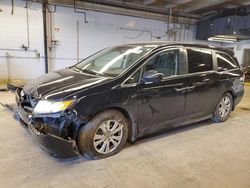 Salvage cars for sale at Wheeling, IL auction: 2014 Honda Odyssey EXL