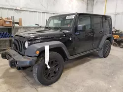 Salvage cars for sale at Milwaukee, WI auction: 2013 Jeep Wrangler Unlimited Sahara