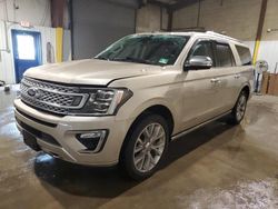 Ford salvage cars for sale: 2018 Ford Expedition Max Platinum