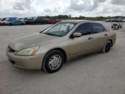Salvage cars for sale from Copart West Palm Beach, FL: 2003 Honda Accord LX