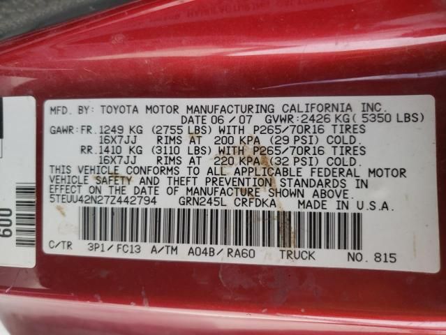 2007 Toyota Tacoma Access Cab