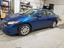 Honda salvage cars for sale: 2012 Honda Civic EX