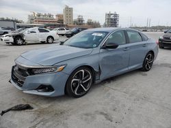 Salvage cars for sale at New Orleans, LA auction: 2022 Honda Accord Sport