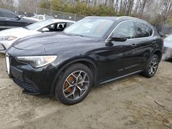 Salvage cars for sale at Waldorf, MD auction: 2019 Alfa Romeo Stelvio TI