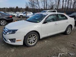 Salvage cars for sale from Copart Candia, NH: 2012 Ford Fusion SEL