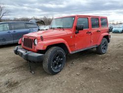 Salvage cars for sale at Des Moines, IA auction: 2015 Jeep Wrangler Unlimited Sahara
