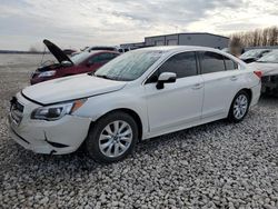 Salvage cars for sale from Copart Wayland, MI: 2017 Subaru Legacy 2.5I Premium