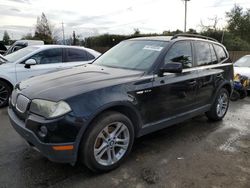 BMW x3 3.0si salvage cars for sale: 2007 BMW X3 3.0SI