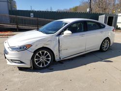 Salvage cars for sale from Copart Spartanburg, SC: 2017 Ford Fusion SE Hybrid