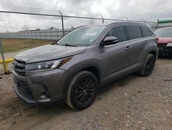 Salvage cars for sale from Copart Houston, TX: 2019 Toyota Highlander SE