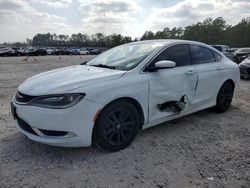 Salvage cars for sale from Copart Houston, TX: 2015 Chrysler 200 Limited