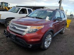 Ford Explorer salvage cars for sale: 2014 Ford Explorer XLT