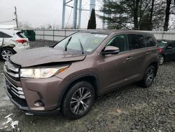 Toyota salvage cars for sale: 2017 Toyota Highlander LE