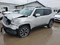 Salvage cars for sale from Copart Pekin, IL: 2016 Jeep Renegade Latitude