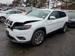 Salvage cars for sale from Copart New Britain, CT: 2019 Jeep Cherokee Latitude Plus