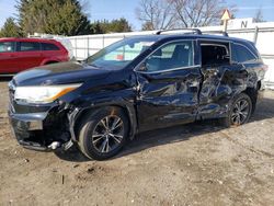 Toyota salvage cars for sale: 2016 Toyota Highlander XLE