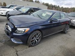 Salvage cars for sale from Copart Exeter, RI: 2017 Mercedes-Benz C 300 4matic