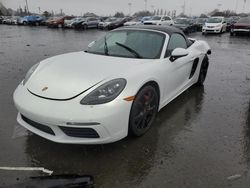 Salvage cars for sale at Vallejo, CA auction: 2017 Porsche Boxster S