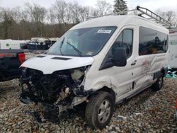 Salvage cars for sale at West Warren, MA auction: 2017 Ford Transit T-350