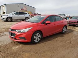 Salvage cars for sale from Copart Amarillo, TX: 2016 Chevrolet Cruze LS