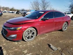 Chevrolet Malibu salvage cars for sale: 2019 Chevrolet Malibu RS