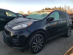 Salvage cars for sale at Leroy, NY auction: 2017 KIA Sportage EX