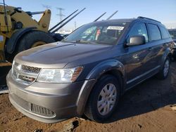 Salvage cars for sale from Copart Elgin, IL: 2013 Dodge Journey SE