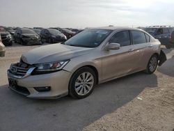 Salvage cars for sale from Copart San Antonio, TX: 2015 Honda Accord EXL